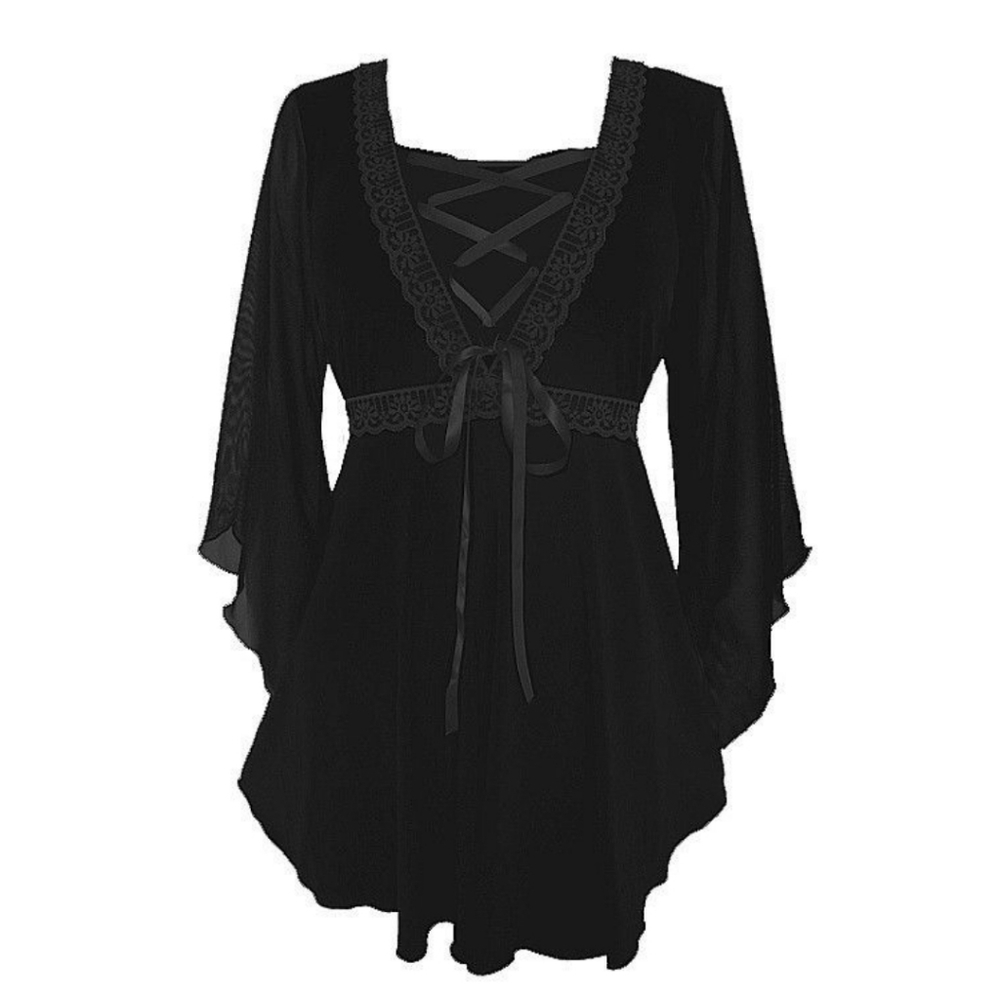 Dare to Wear Black Bewitched Top 2X 16 18